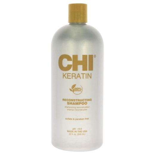 Chi Keratin Reconstructing Shampoo, 32 Oz Unisex Shampoo for Hair Replenishment