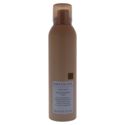 Rose Gold Temporary Tint Spray by Kristin Ess - 7 Oz Hair Color