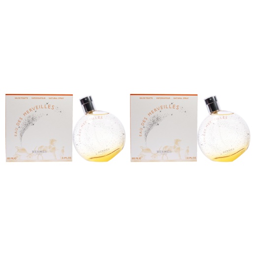 Eau Des Merveilles By Hermes For Women - 3.3 Oz Edt Spray - Pack Of 2