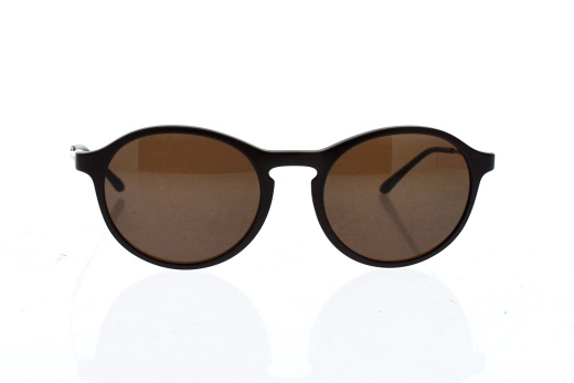 Giorgio Armani AR 8073 Sunglasses - Unisex Matte Brown-Brown Frames