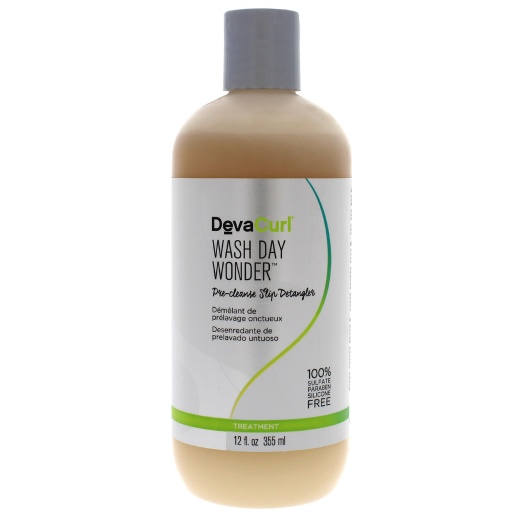 Wash Day Wonder Pre-Cleanse Slip Detangler by Devacurl - 12 Oz Detangler for Unisex