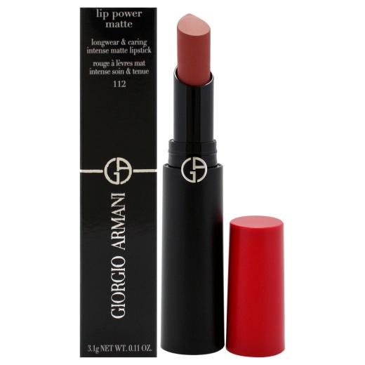 Giorgio Armani Lip Power Matte Longwear Lipstick - 112 Stylish for Women