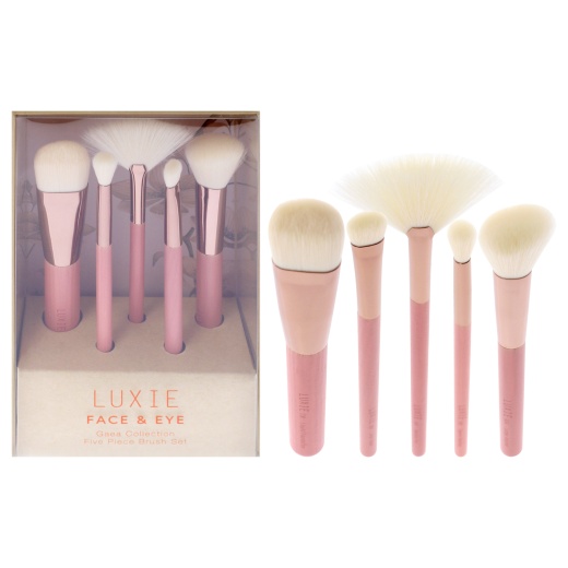 Gaea Face And Eye Brush Set By Luxie - 5 Pc Brush for Women