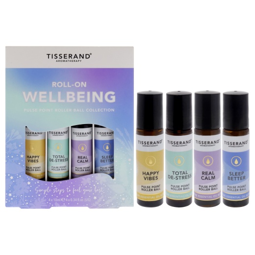 Roll-On Wellbeing Collection By Tisserand - 4 Piece Set