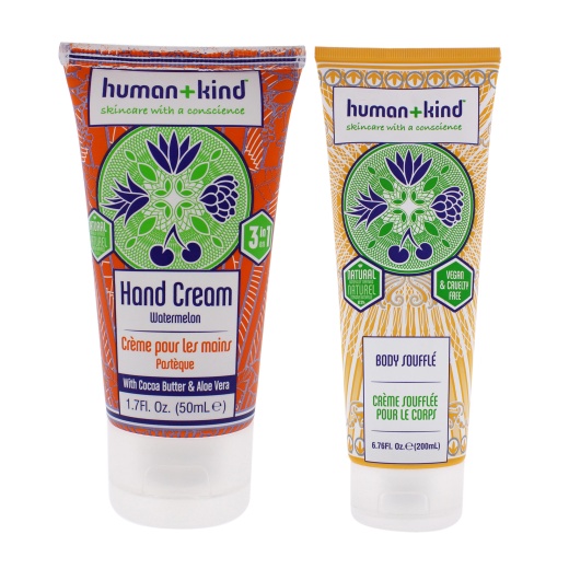 Hand-Elbow-Feet Cream - Watermelon And Body Souffle - Tube Kit By Human+Kind