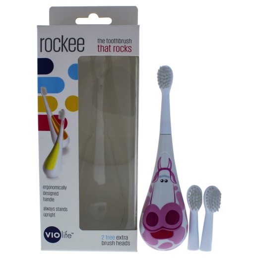 Rockee The Toothbrush That Rocks - Vrt157b Bessie By Violife For Kids - 3 Pc Set