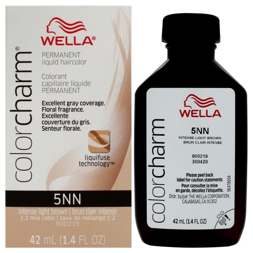 Wella Color Charm Permanent Liquid Hair Color - 5Nn Intense Light Brown