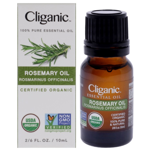 Organic Rosemary Essential Oil - Cliganic - 0.33 Oz