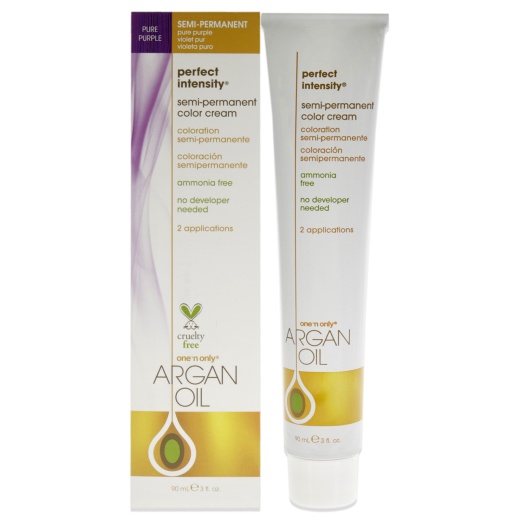 Argan Oil Perfect Intensity Semi-Permanent Color Cream - Pure Purple By One N Only