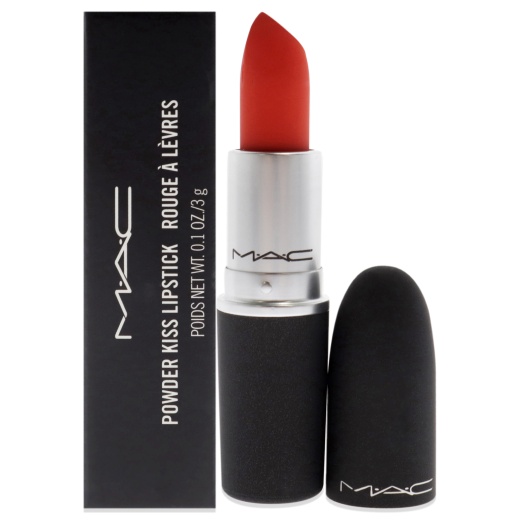 MAC Powder Kiss Lipstick - 303 Style Shocked for Women - 0.1 Oz