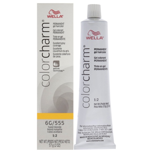 Color Charm Permanent Hair Color Gel - 6G 555 Haze Blonde By Wella