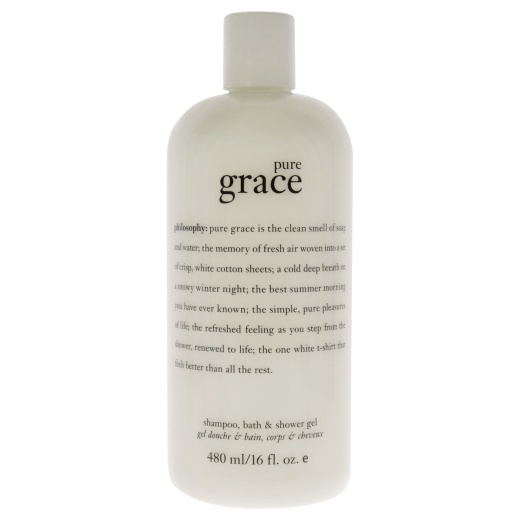 Pure Grace Shampoo, Bath Shower Gel by Philosophy - 16 Oz