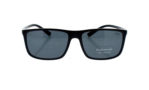 Polo Ralph Lauren Ph 4115 5001-87 Sunglasses for Men - Shiny Black-Grey