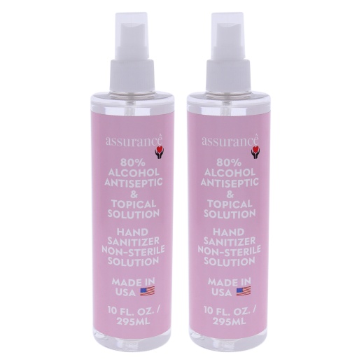 Hand Sanitizer Non-Sterile Solution by Assurance for Unisex - 10 Oz Hand Sanitizer - Pack of 2