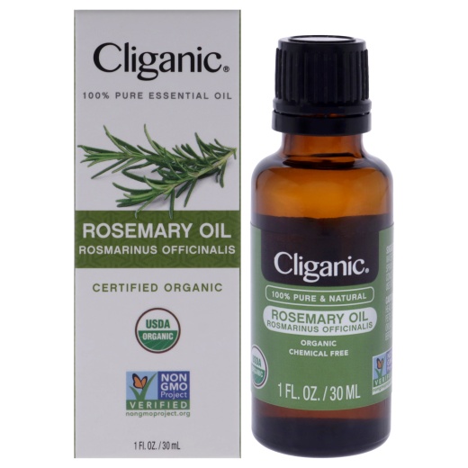 Organic Rosemary Essential Oil by Cliganic - 1 Oz