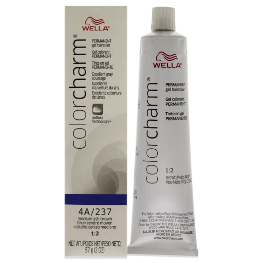 Wella Color Charm Permanent Hair Color Gel - Medium Ash Brown