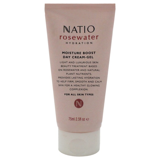 Rosewater Moisture Boost Day Cream-Gel by Natio for Women - 2.5 Oz