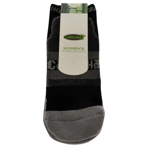 Bamboo Athletic Socks - Carbon-Black By Cariloha For Women - 1 Pair Socks (S/M)