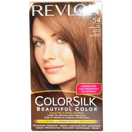 Colorsilk Beautiful Color - 54 Light Golden Brown by Revlon - 1 Application Hair Color