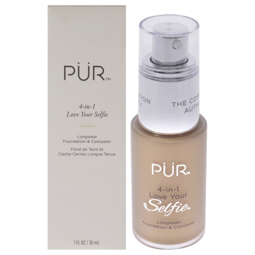 4-In-1 Love Your Selfie Longwear Foundation And Concealer - Mn5 Almond-Medium With Neutral Undertones By Pur Cosmetics