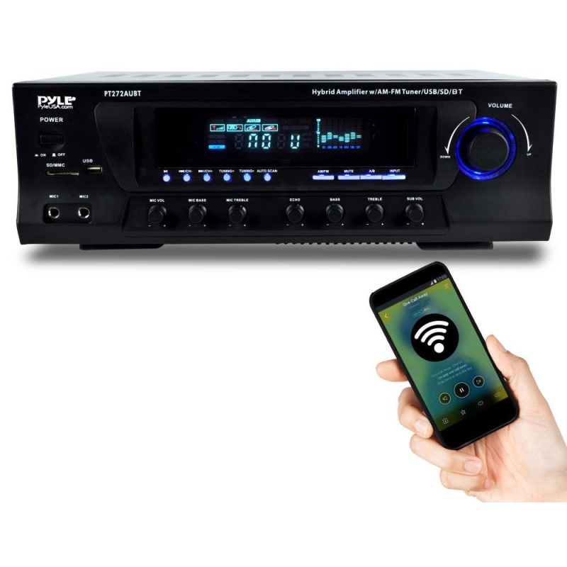 Pyle Pt272aubt Home Theater Stereo System With Bluetooth Mp3 Usb Sd Am/Fm Radio 300w