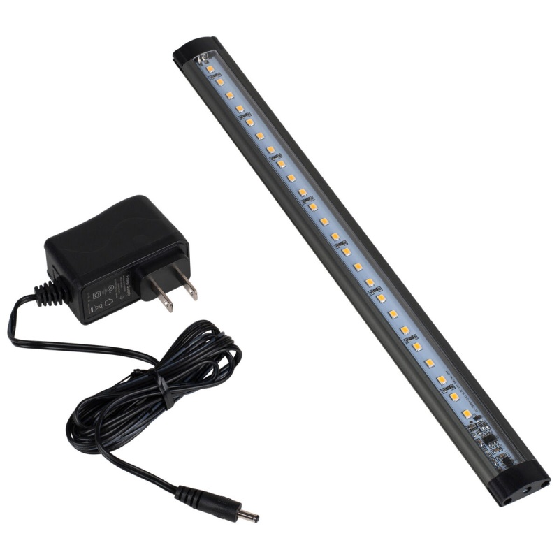 Touch Sensitive 11.81" 24 Led Warm White Light Bar With Power Supply For Dj Racks