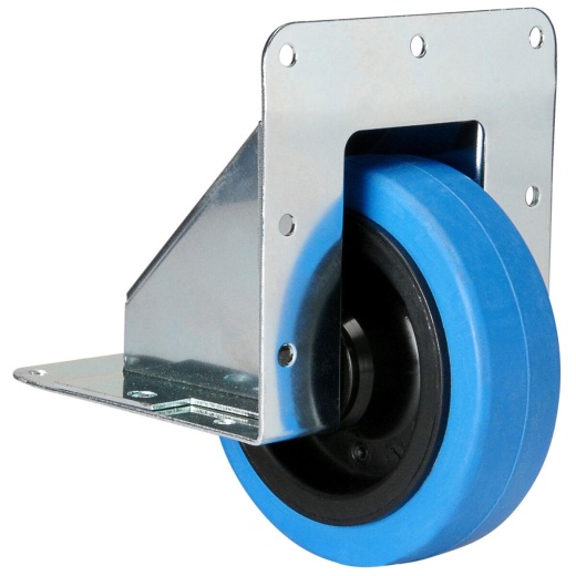 Penn-Elcom W2100 4 Inch Recessed Caster with Blue Wheel - 330 Lb Capacity