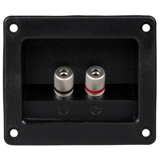 Parts Express Speaker Terminal Cup 3-5/8" X 3-1/8" Satin Nickel Binding Post Banana Jack