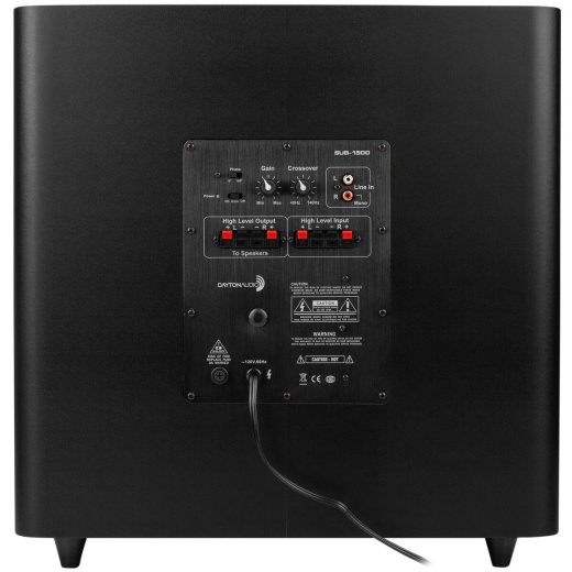 Dayton Audio Sub-1500 15" 150 Watt Powered Subwoofer
