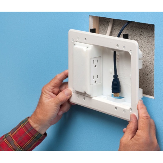 Arlington Industries TVL508 Shallow Wall Depth Low Profile TV Box