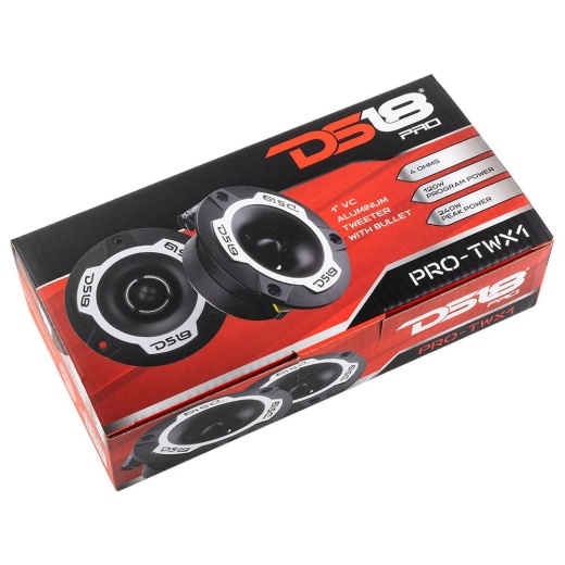Ds18 Pro-TWX1 1" Professional Aluminum Bullet Tweeter Pair 4 Ohm