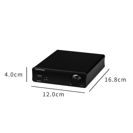 Topping Pa3s Compact Desktop Amplifier With Balanced And Unbalanced Inputs 2X80 Watt