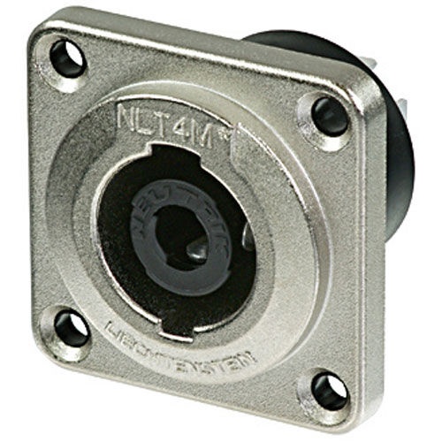 Neutrik Nlt4mp Speakon Stx 4 Pole Male Chassis Connector - Metal Housing