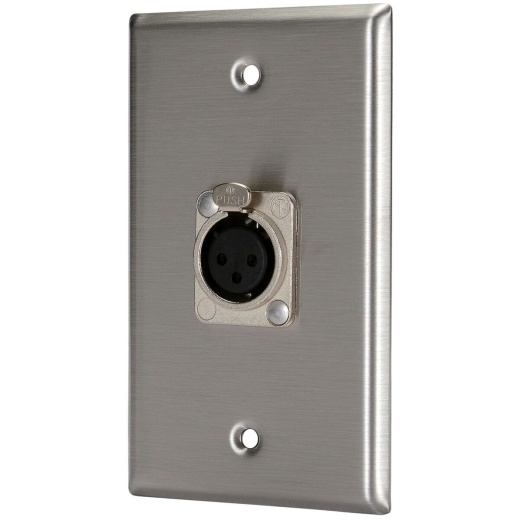 Pro Co WP1004 Stainless Steel Metal Wallplate Single Gang