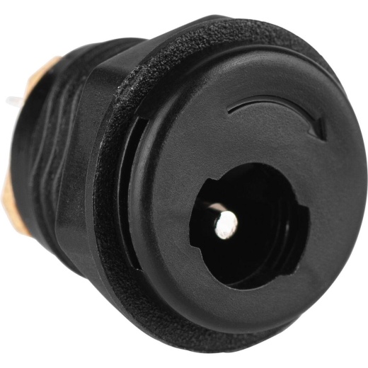 2.1 x 5.5Mm Dc Coaxial Barrel Power Panel Mount Jack With Internal Switch and Locking Option