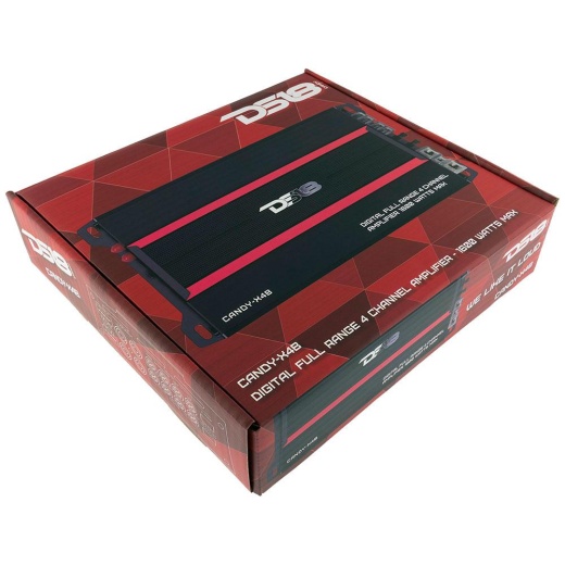 Ds18 Candy-X4b 1600W 4-Channel Full-Range Class D Amplifier
