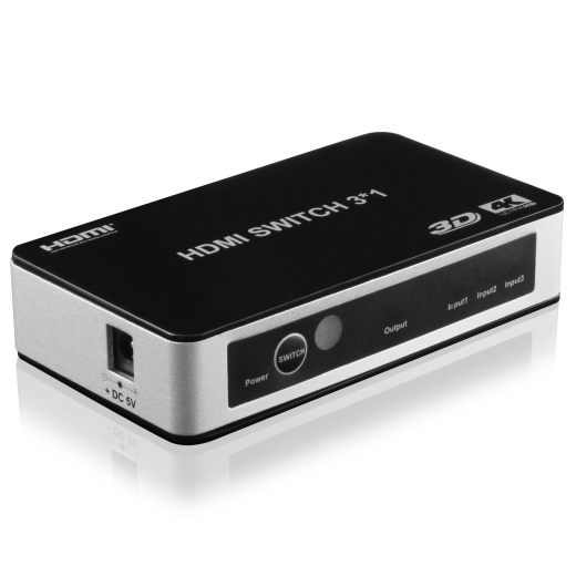 HDMI 1.4 4K 3-Input 1-Output Hdcp 2.2 Switch With Ir