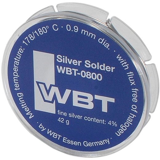 WBT 0800 Silver Solder - 4% Silver Content, 1/8 Lb