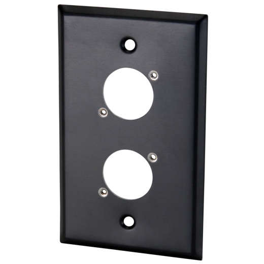 Switchcraft WP1B2P Single Gang Metal Wall Plate