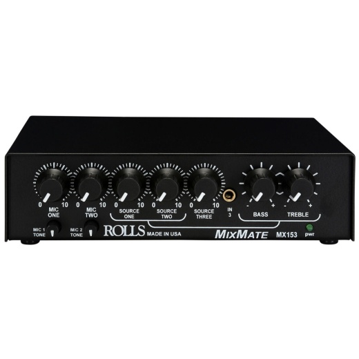 Rolls Mx153 Mixmate Half Space 5 Channel Microphone Mixer