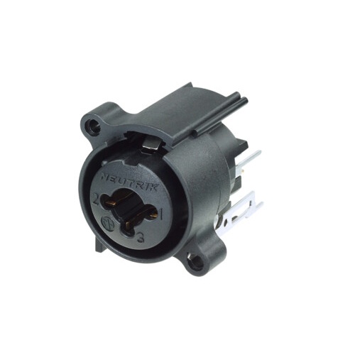 Neutrik NCJ6FA-V-0 3 Pin XLR/Stereo Jack Female PCB Mount Receptacle with Retention Spring