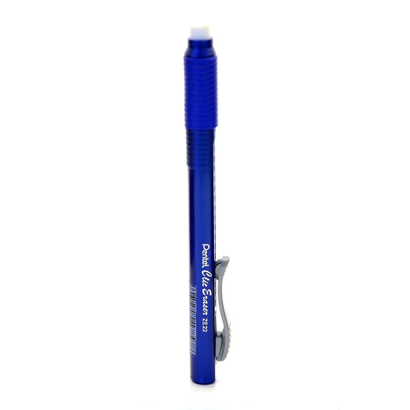 Pentel Clic Eraser Stick Eraser, White, Dozen (73906-Pk12)