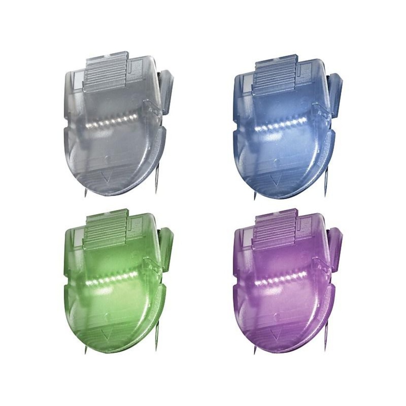Advantus Panel Wall Cubicle Clips, Assorted Metallic Colors, 20/Box (75338)