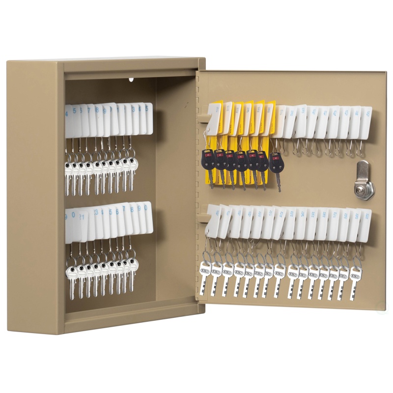 60-Key Security Steel Cabinet with Numbered Tags