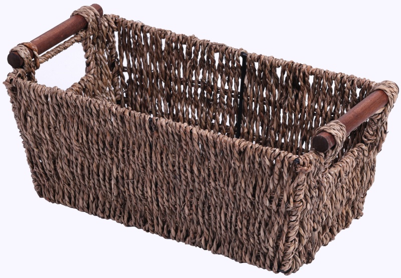 Seagrass Counter-Top Basket Great For Folded Paper Towel