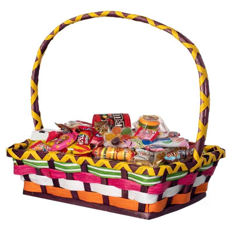Vibrant Wicker Gift Basket