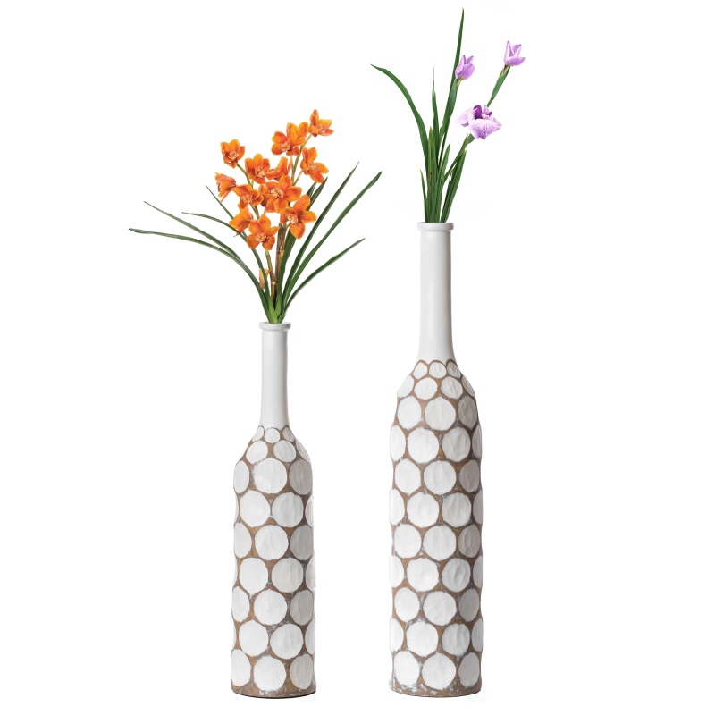 Decorative Contemporary Floor Vase with Tall Neck