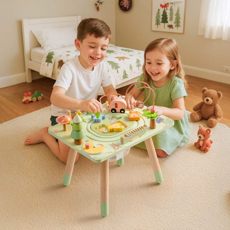 Robud 11-in-1 Wooden Rainforest Activity Table