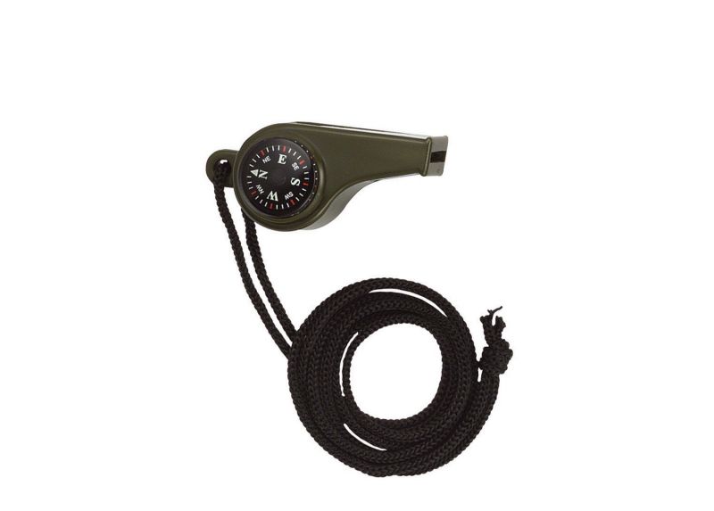 3-in-1 Whistle With Compass & Thermometer