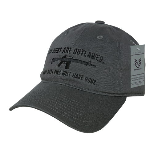 Relaxed Graphic Cap, Outlaw, Dark Grey